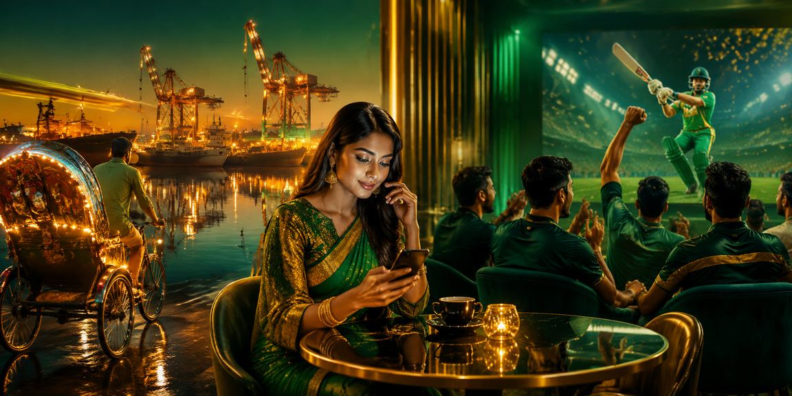ঢাকায় রিকশার পাশে মোবাইলে ক্রিকেট বেটিং করছেন একজন উৎসাহী ব্যবহারকারী